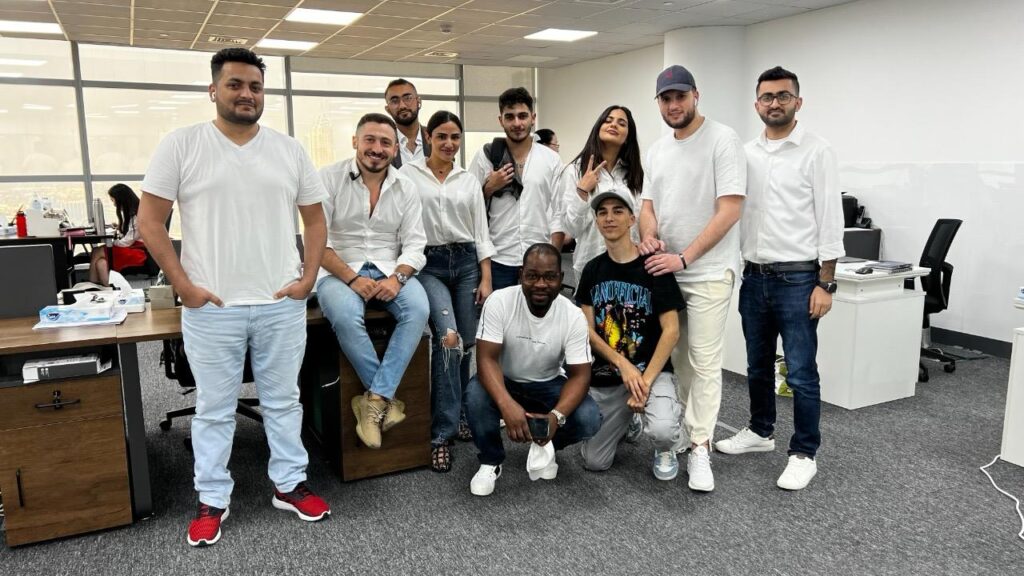 Elie Farhat collaborating with a creative team to develop viral digital content strategies.